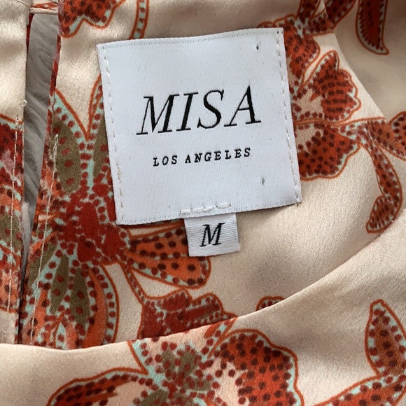 Misa Los Angeles Kara dress in falling floral satin - Picture 7 of 11